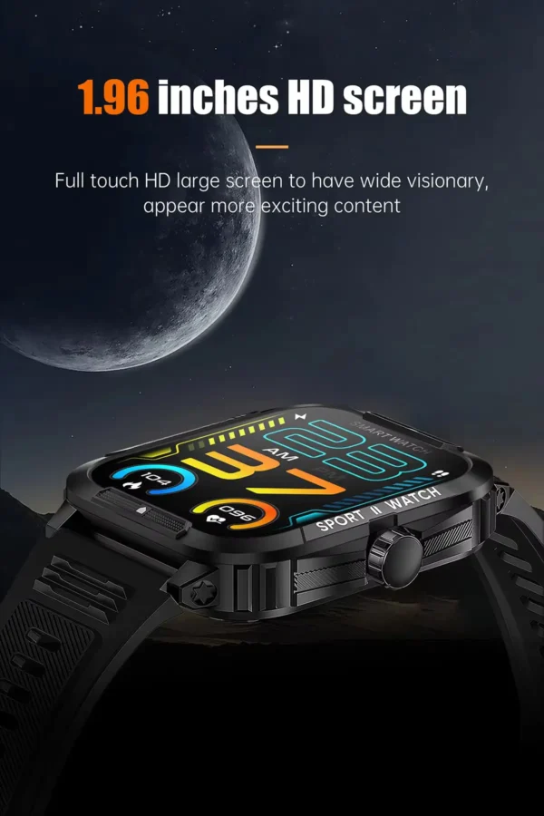 Colmi P76 Black Bluetooth Calling Smart Watch - Image 6