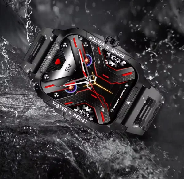 Colmi P76 Black Bluetooth Calling Smart Watch - Image 4