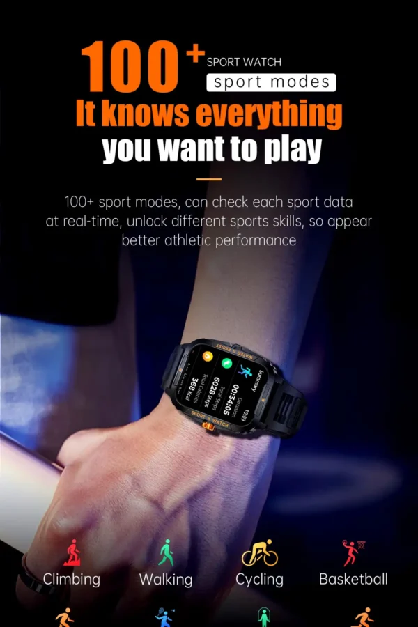 Colmi P76 Black Bluetooth Calling Smart Watch - Image 5
